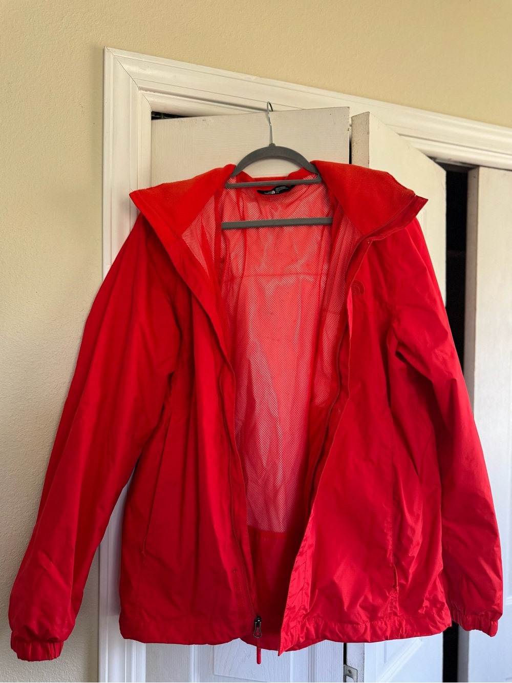 The North Face Men’s Red Mesh Hooded Jacket